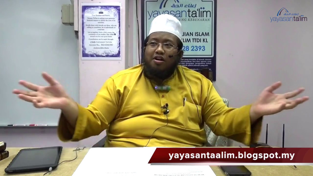 Yayasan Ta'lim: Hubungan Ilmu Kalam Dengan Pemikiran Radikal [30-10-16]