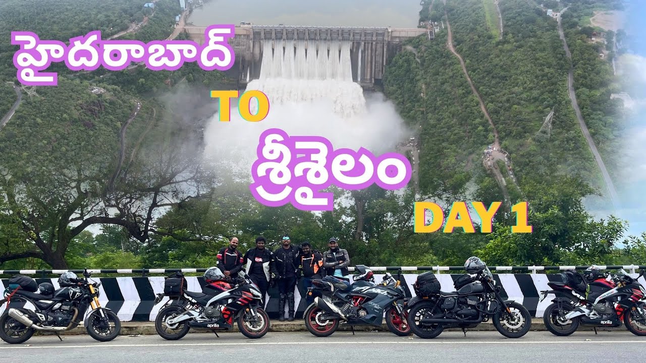 Hyderabad to Srisailam Bike Trip 🏍️ | Epic Squad Ride + Stunning Drone Views 🚁✨