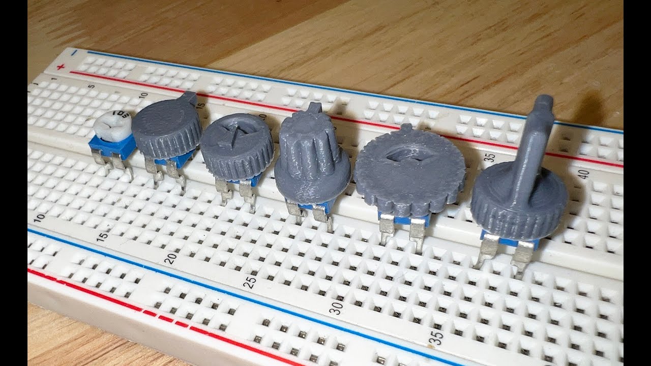 3D Printed Knobs for Trimmer Potentiometers