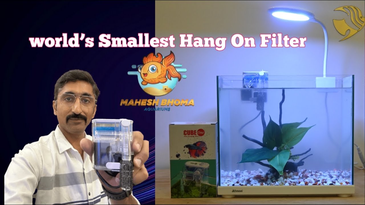 Best Mini Hang On Filter For Small Aquarium || Betta Fish Tank Filter...