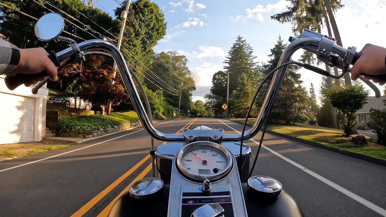 The once broken Harley is on the road again!