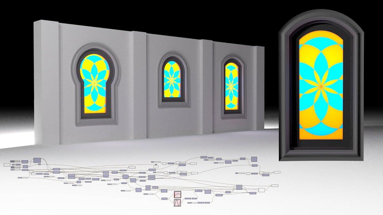 Algorithmic Arched Window Rhino & Grasshopper Parametric Architecture & Design