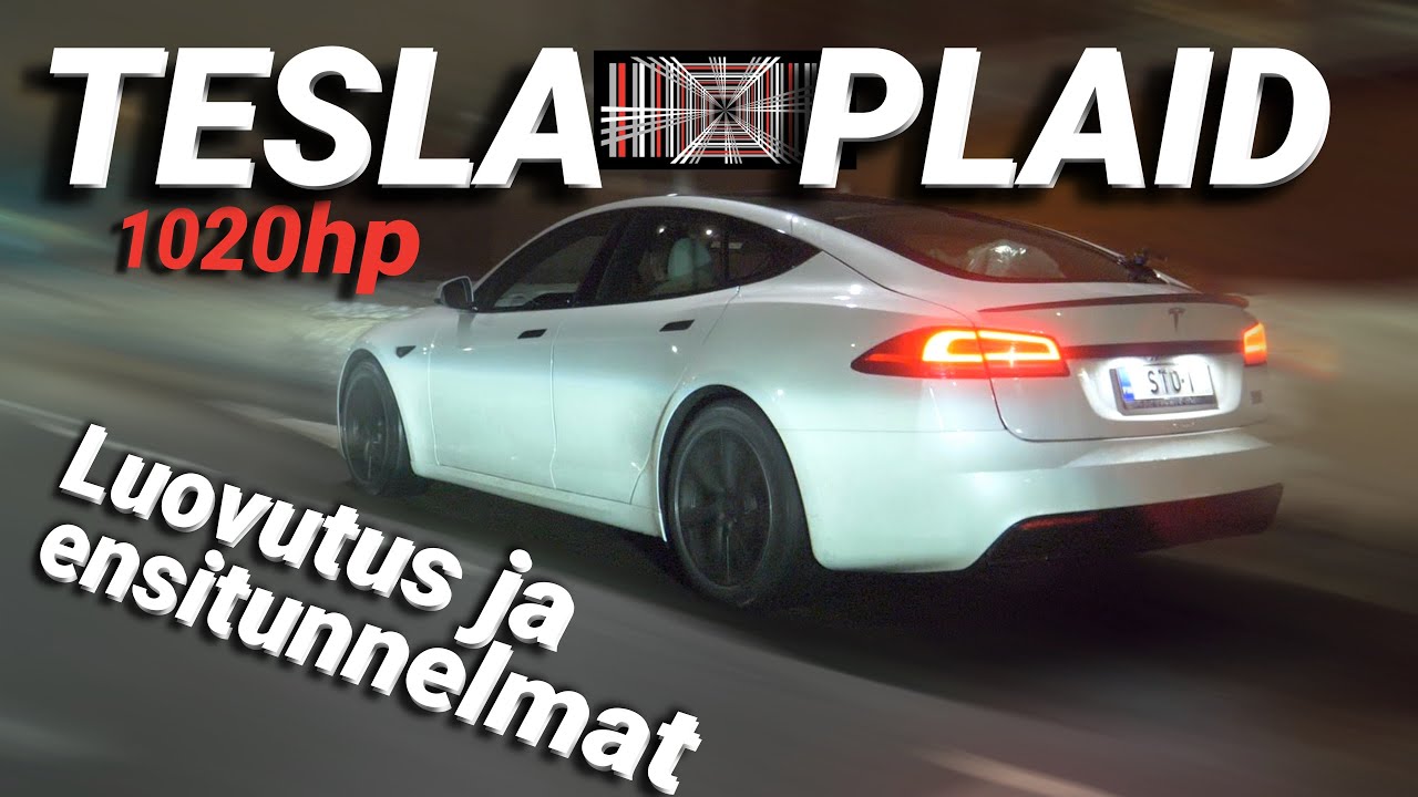 289. Tesla Model S Plaid, 1020 hevosvoimaa ja kitkarenkaat! Luovutus ja ensifiilikset!