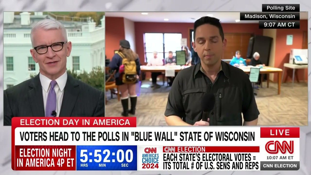 CNN's 2024 Election Day Coverage - 10am to 12pm [No Commercials]