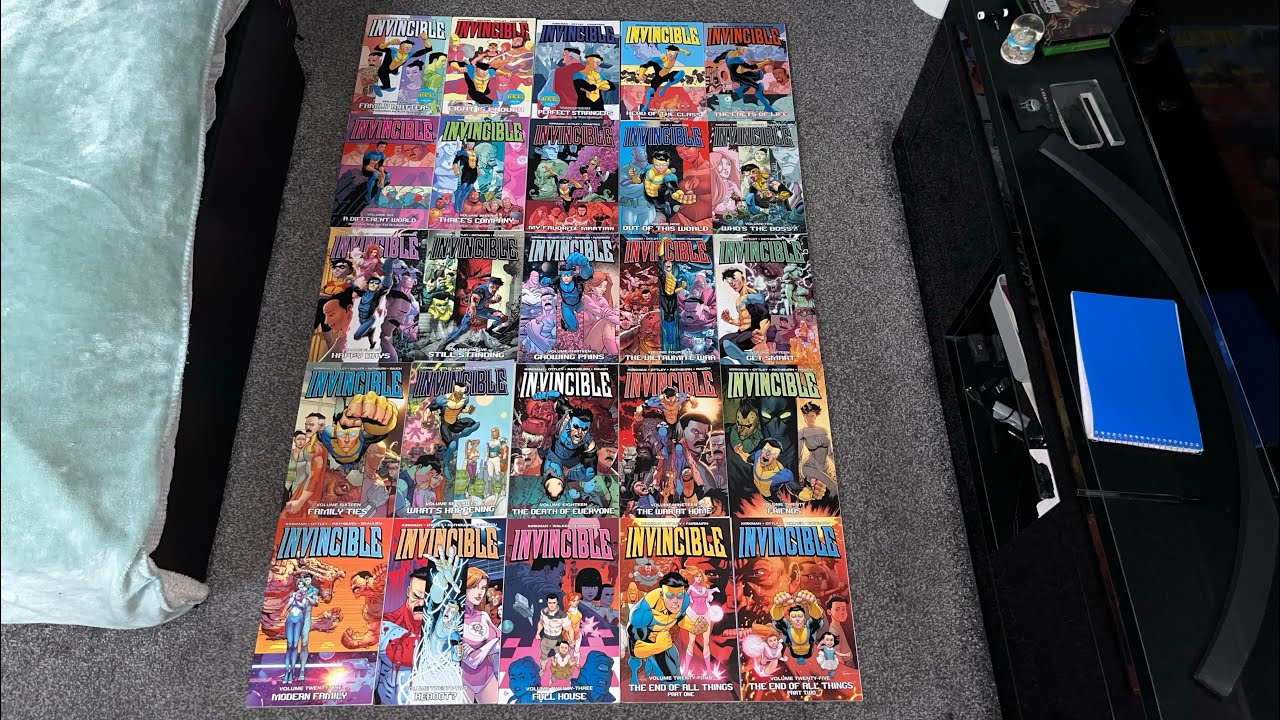 INVINCIBLE COMPLETE STANDARD EDITION TRADE PAPERBACKS UNBOXING VOLUMES 1-25!