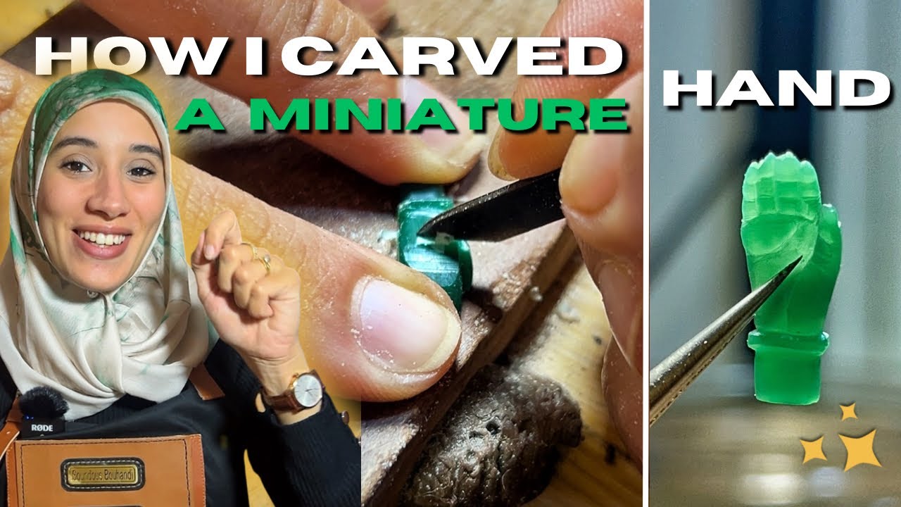 Jewelry Wax Carving | Sculpting a Realistic Miniature Hand for a Pendant