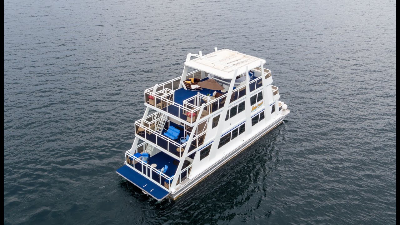 Three Story Luxurious Houseboat For Sale on Lake Coeur d'Alene!