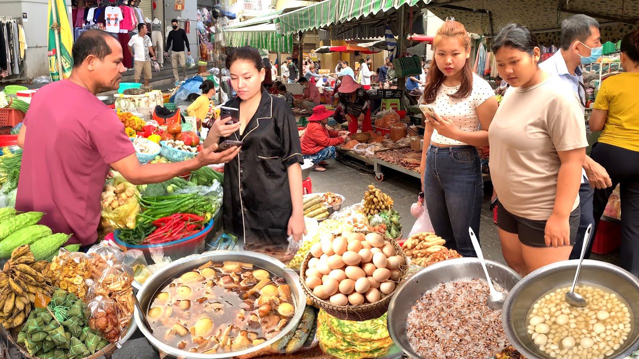 FANTASTIC! Cambodian Street Food Tour - Morning Walking Tour in Boeung Trabek Traditional Market