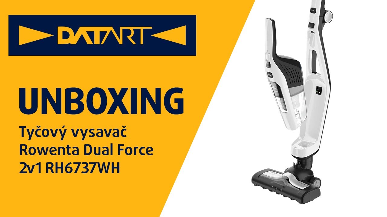 Tyčový vysavač Rowenta Dual Force 2v1 RH6737WH | unboxing