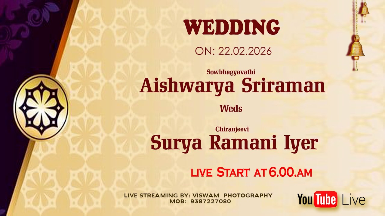 WEDDING  ON: 22.02.2026