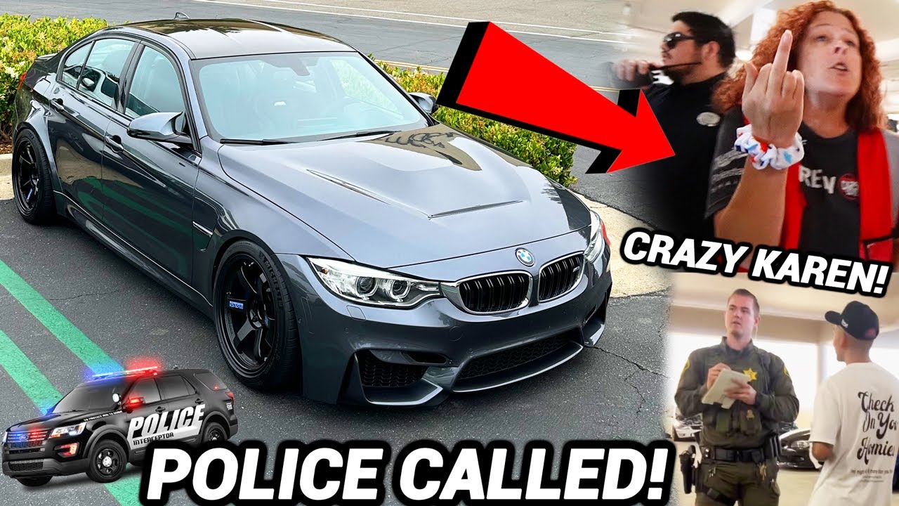 ANGRY KAREN KICKS ME OUT OF CARS AND COFFEE! (HUGE ARGUMENT) Cops!