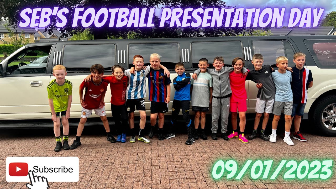 Seb's Football Presentation Day | 09/07/2023 | Surprise Limousine ⚽🏆⚽