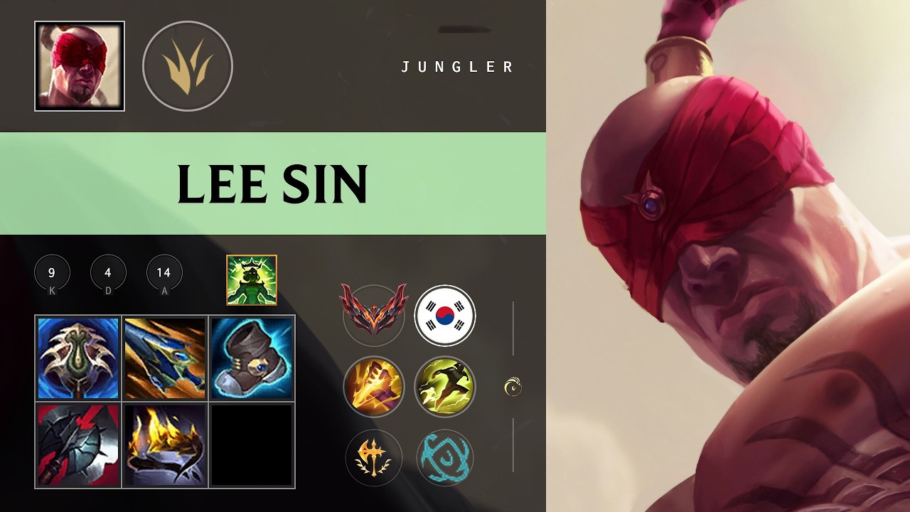Lee Sin Jungle vs Graves - KR Grandmaster Patch 26.09