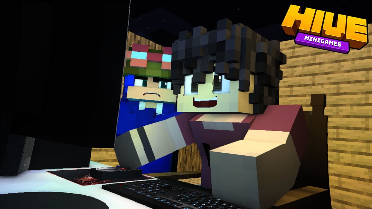 Playing Hive Minigames at my Friend Computer