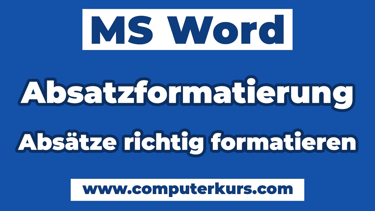 📄 Word Absatzformatierung – Einzug, Ausrichtung, Aufzählung & Nummerierung einfach erklärt!