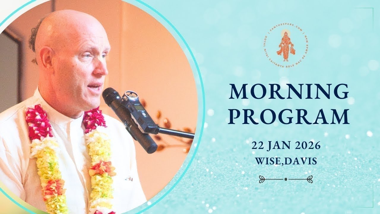 Srimad Bhagvatam Class | HG Vaisesika Dasa | WISE, Davis | 22 Jan 2026