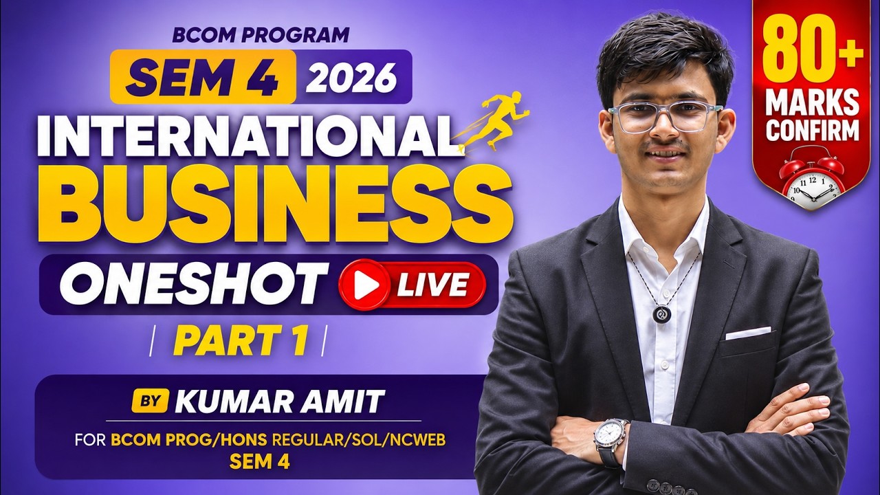Complete International Business One Shot 😱 BCOM Sem 4