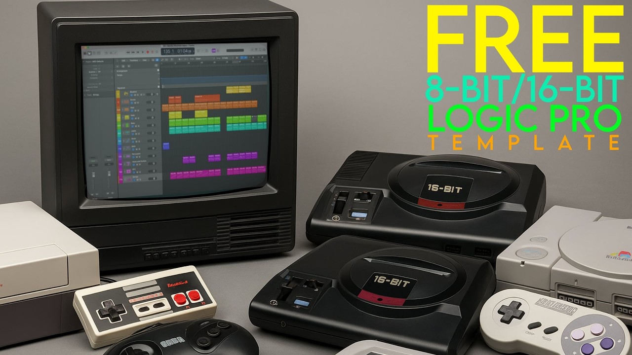 FREE Logic Pro Retro Game Music Template! (No Plugins Needed!)