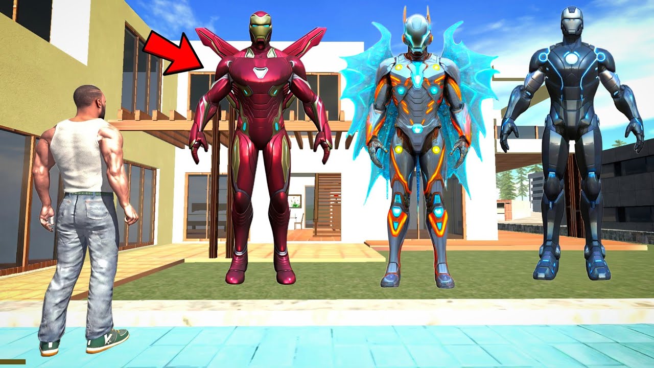 Stealing Every Ironman Suit in Indian Bike Driving 3D