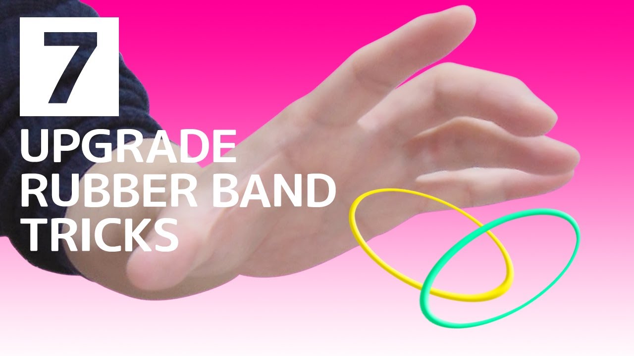 アップグレード！モテる輪ゴムマジック 7つ【種明かし】Rubber band magic tricks