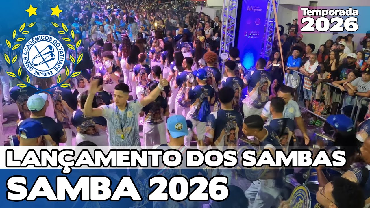 TATUAPÉ 2026 AO VIVO | LANÇAMENTO DOS SAMBAS DE SP 4K | #LDS26