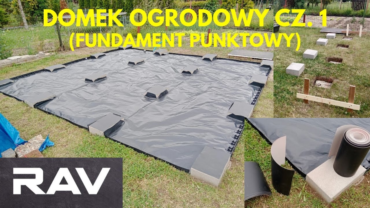 DOMEK OGRODOWY NA DZIAŁCE ROD ( FUNDAMENT PUNKTOWY ) CZ.1