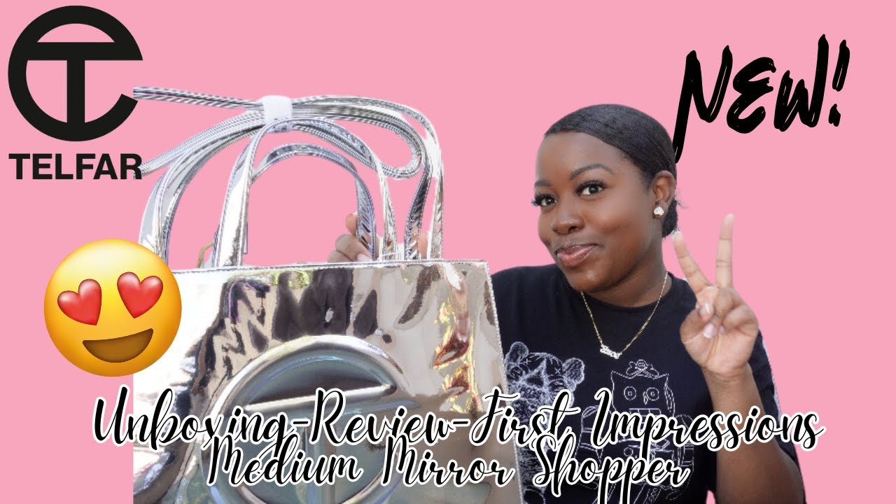 UNBOXING NEW MIRROR TELFAR SHOPPER I FIRST IMPRESSIONS I HONEST REVIEW