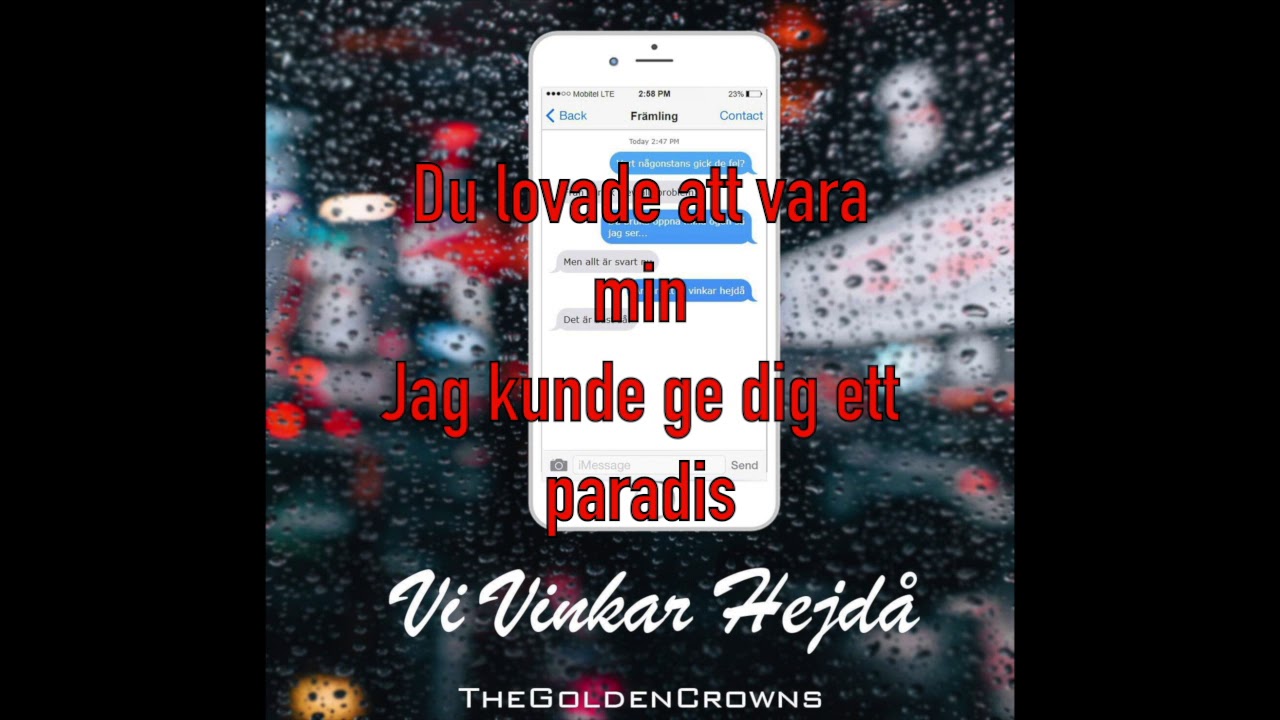 TheGoldenCrowns Ft. Chuckie Berisa - Vi Vinkar Hejdå (Lyrics)
