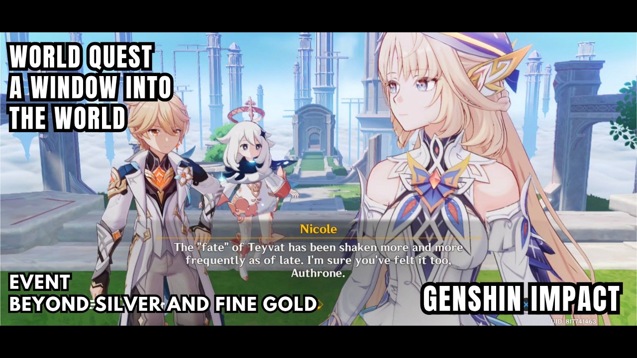 [Genshin Impact World Quest] A Window Into The World: Talk To Nicole & Follow Nicole