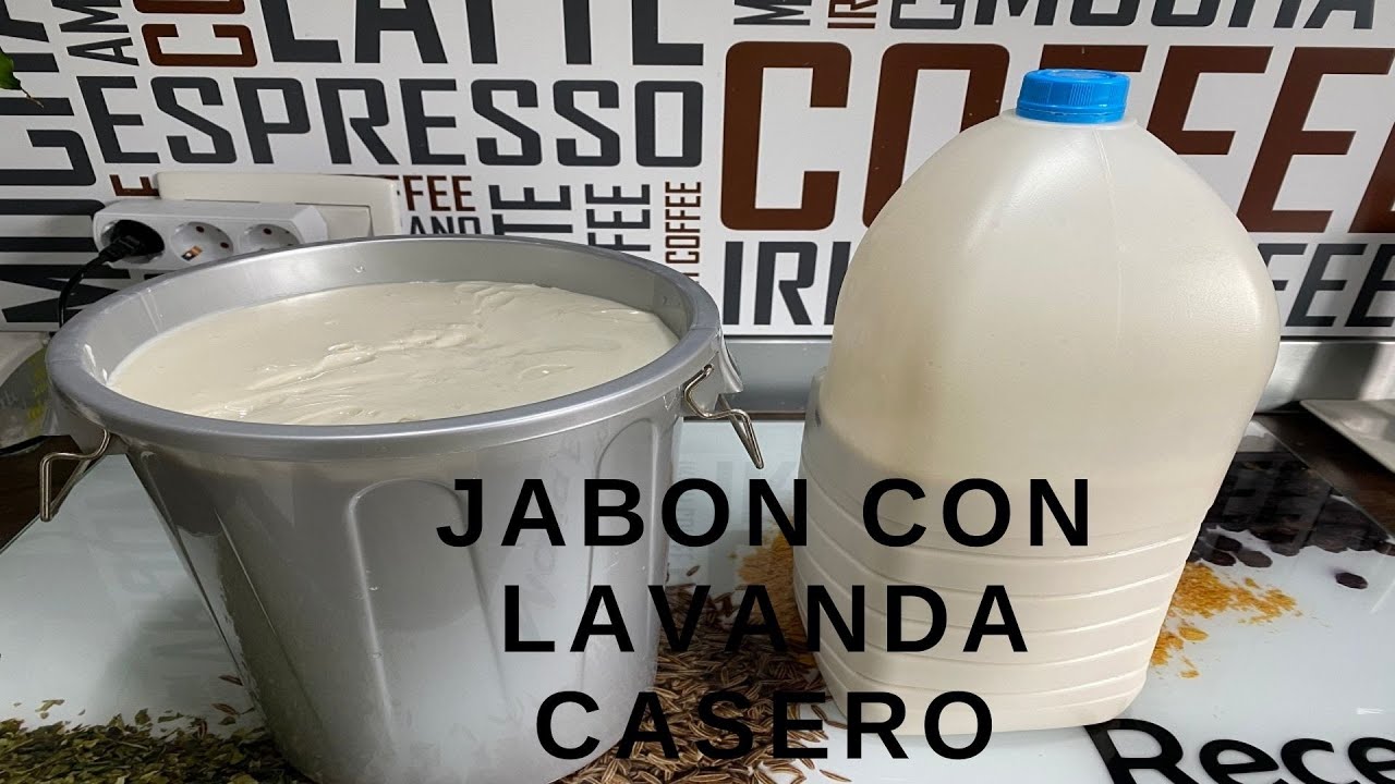 JABON DE LAVADORA  CASERO CON LAVANDA !!