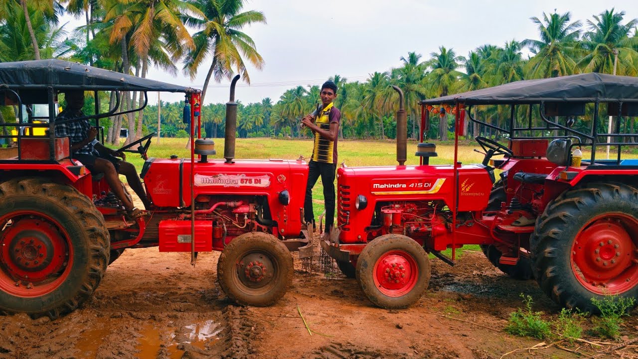 Mahindra 575 di tractor goes to 9 point aram cultivator performance in farmland @Mohantractorslife 