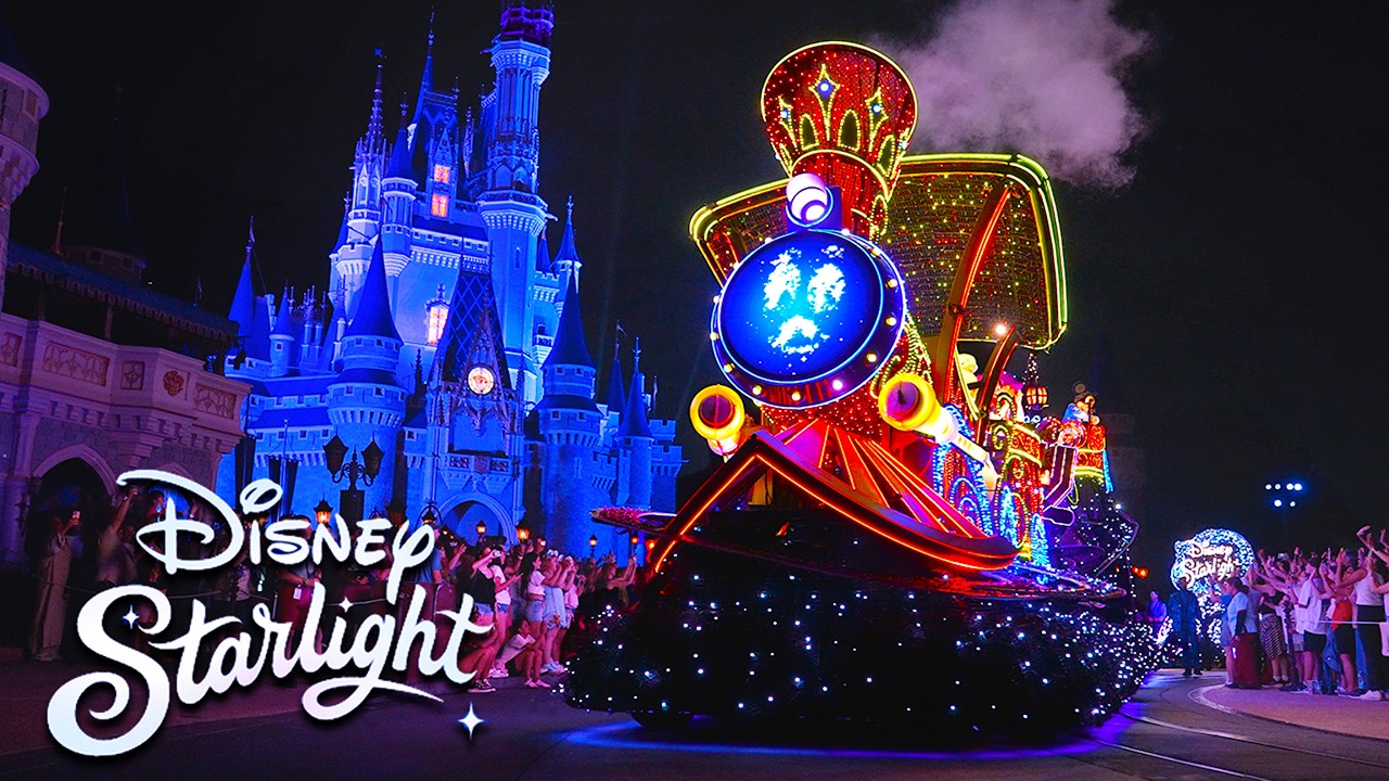 Парад &laquo;Звездные огни Диснея&raquo; &mdash; ночной парад в Волшебном Королевстве в Walt Disney World 2026 [4K ...