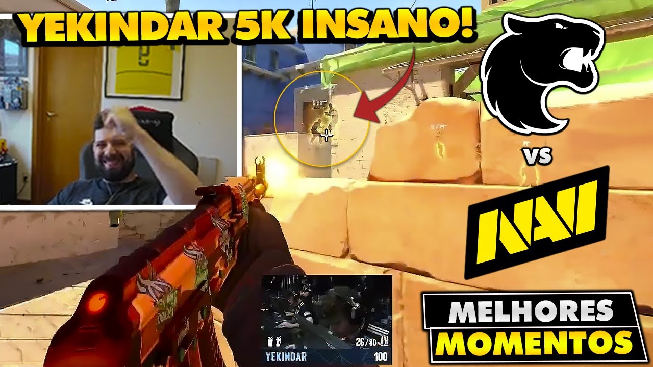 A REVANCHE DO MAJOR! A PARTIDA MAIS MALUCA DO ANO! Melhores Momentos: FURIA vs NAVI - IEM KRAKOW