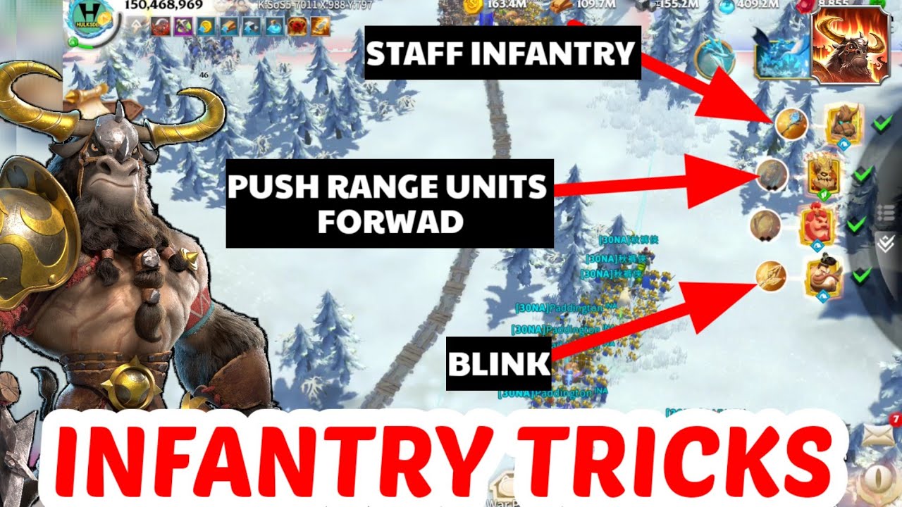 call of dragons - how to use infantry tactical tricks in pvp war