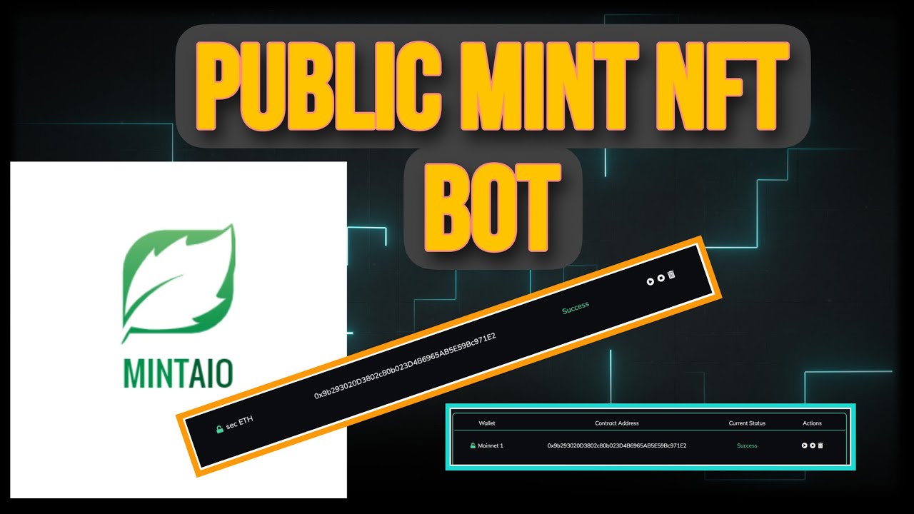 MINTIO NFT BOT | BEST NFT PUBLIC MINT BOT