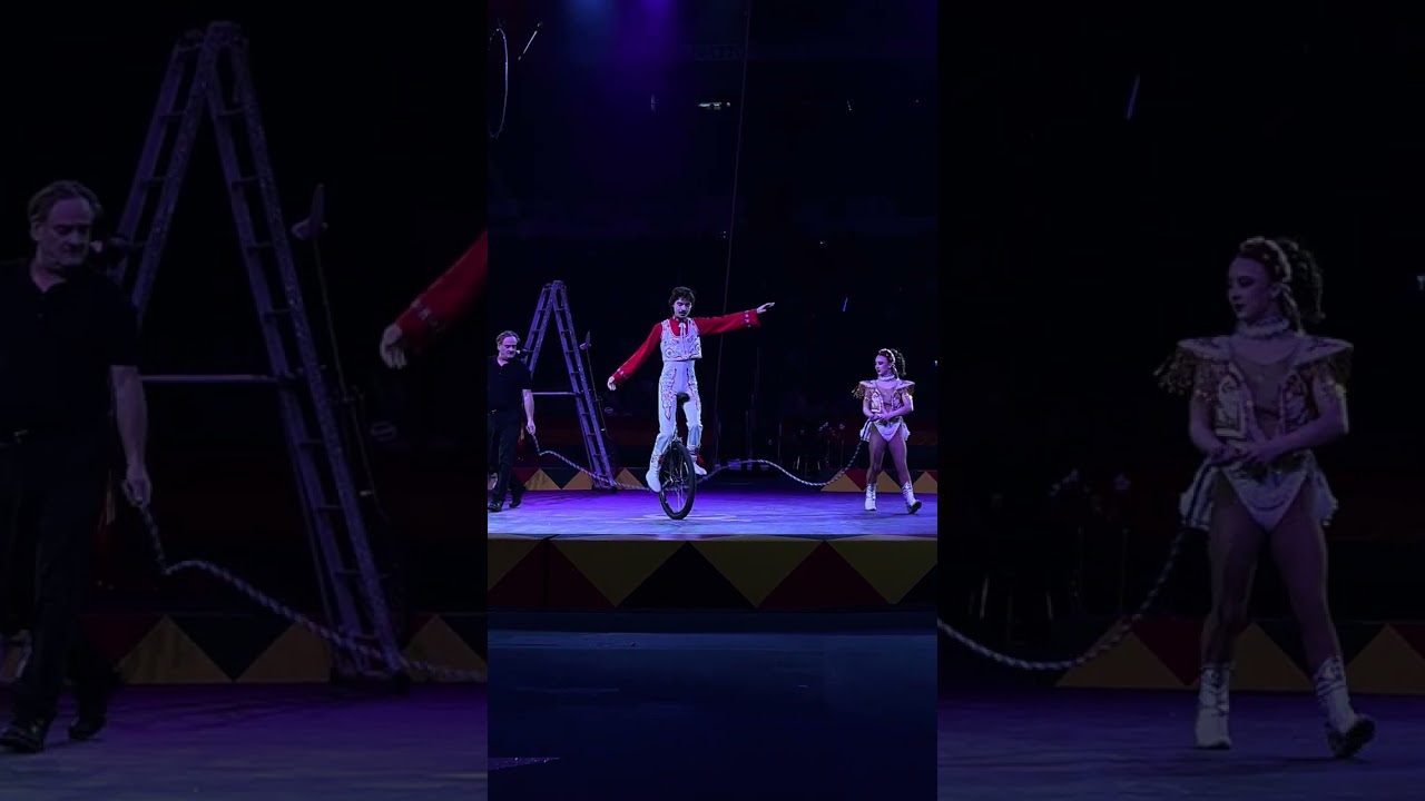 Vincent and Violet Unicycle act Evansville 2025 