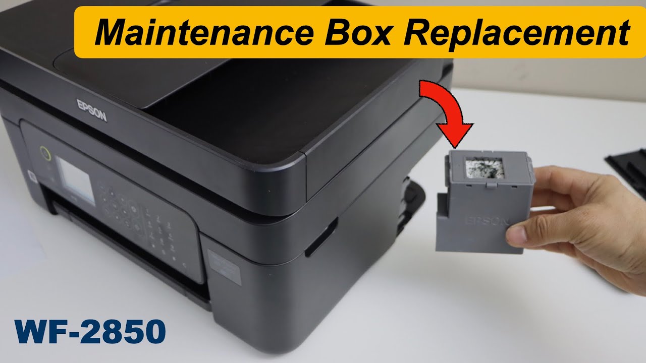 Замена и чистка контейнера для отработанных чернил Epson WF 2850!