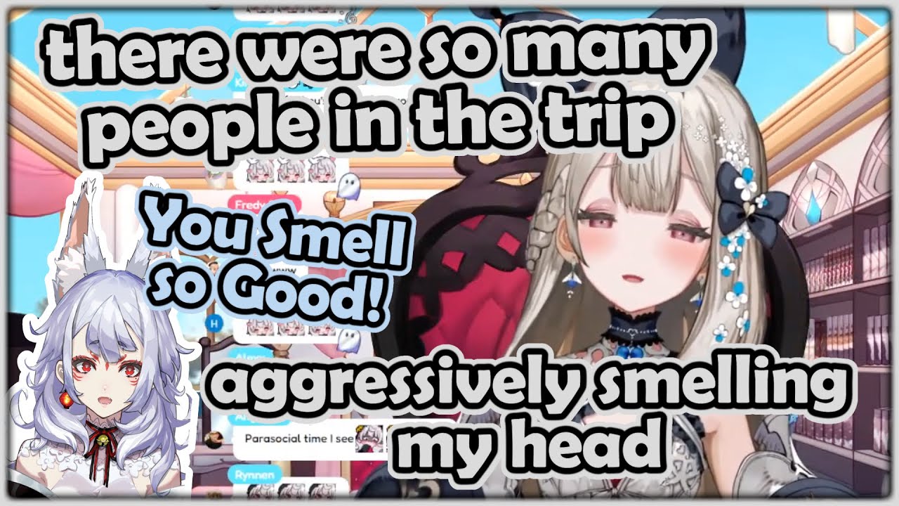 Reimu smells so good that girls keep smelling her head