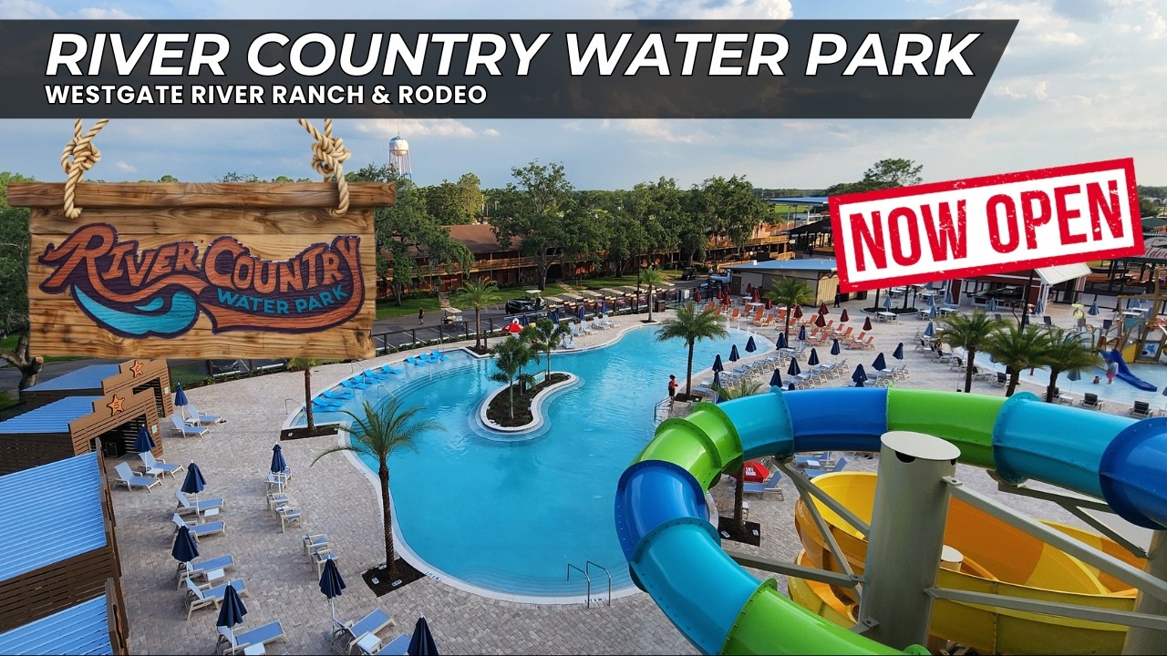 NOW OPEN! River Country Water Park at Westgate River Ranch & Rodeo (4K)