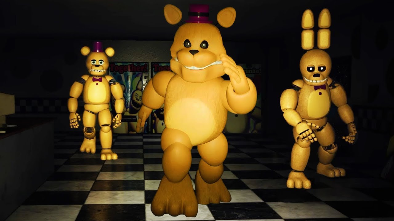 THIS IS THE FASTEST ANIMATRONIC IVE SEEN (Those nights at fredbears night 1)