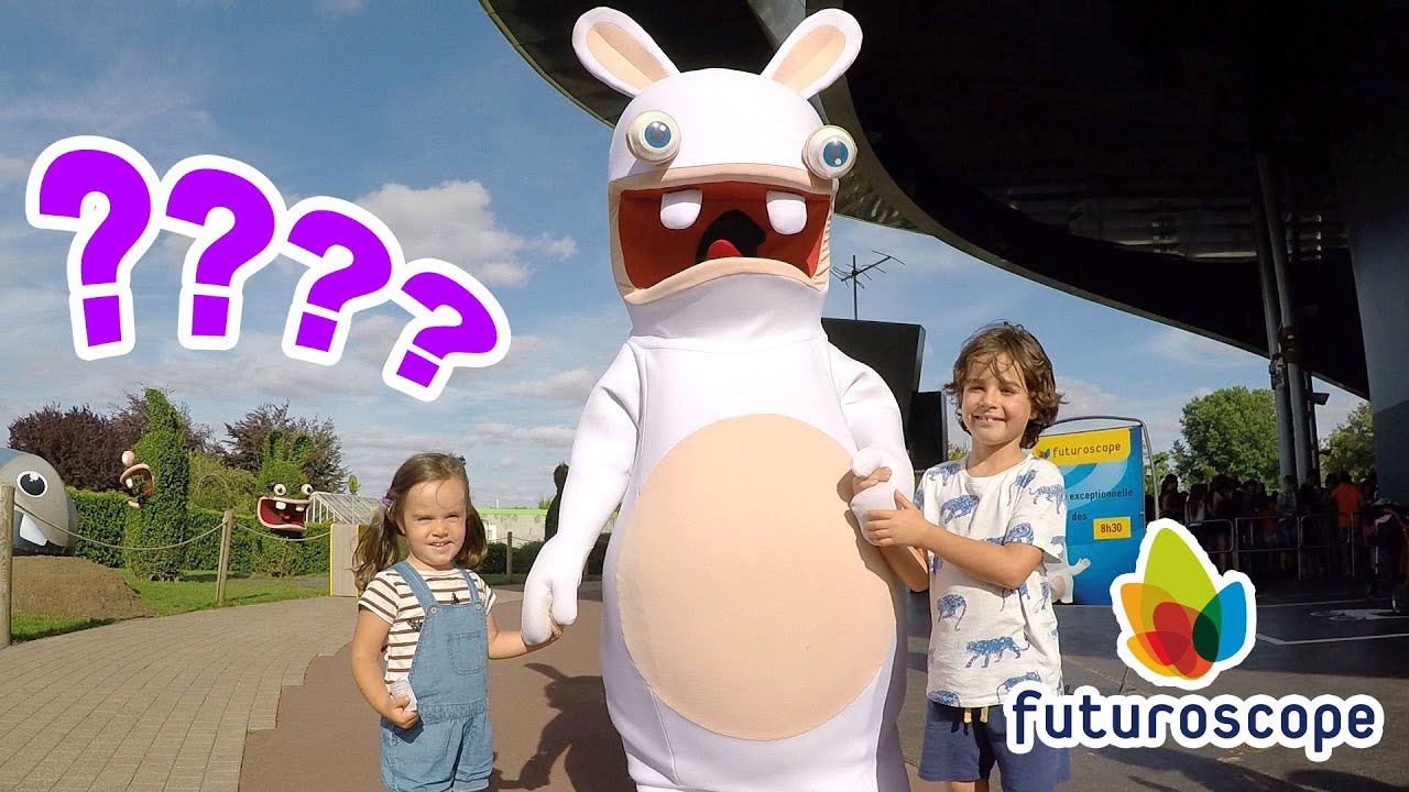 Attractions Fun avec Les LAPINS CRETINS & l'ÂGE DE GLACE au parc FUTUROSCOPE de Poitiers