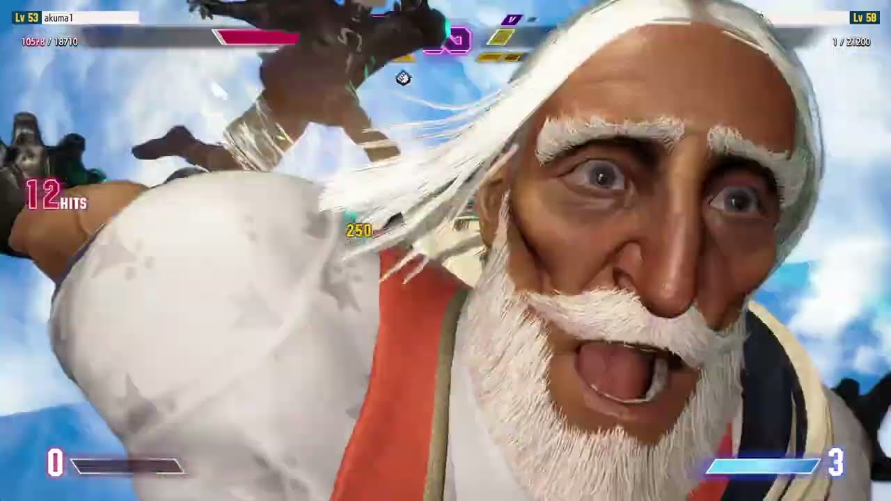 Street Fighter 6 JP final boss fight with Elena fighting style Remy suit