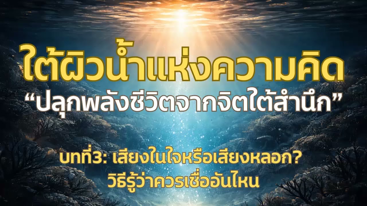 ใต้ผิวน้ำแห่งความคิด | บทที่3 เสียงในใจหรือเสียงหลอก วิธีรู้ว่าควรเชื่ออันไหน