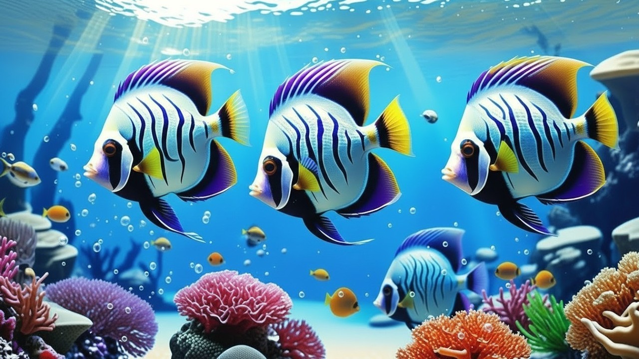Soothing Aquarium Visuals 4K 🌊 Jellyfish & Peaceful Reef Life