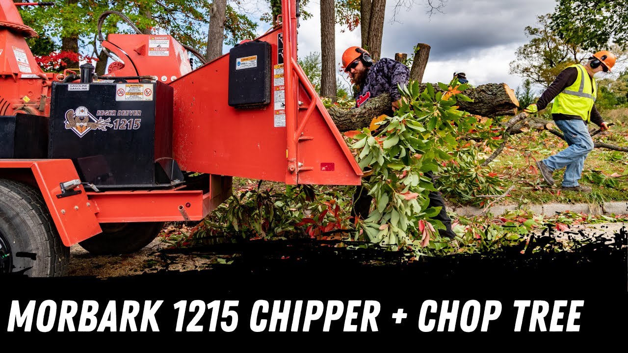 Morbark 1215 Brush Chipper + Chop Tree