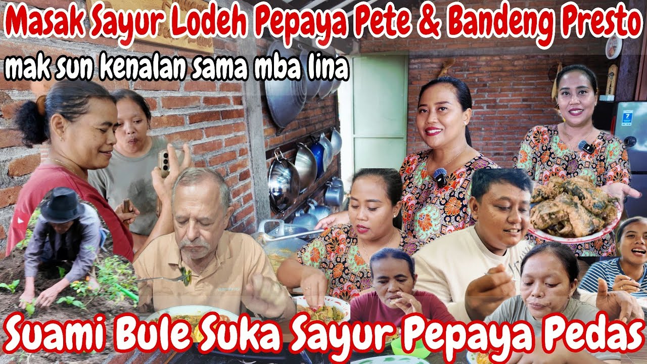 MASAK SAYUR LODEH PEPAYA PETE & BANDENG PRESTO‼️MENU YG BIKIN GEMOY GAGAL DIET~P APIK MENANAM SAYUR