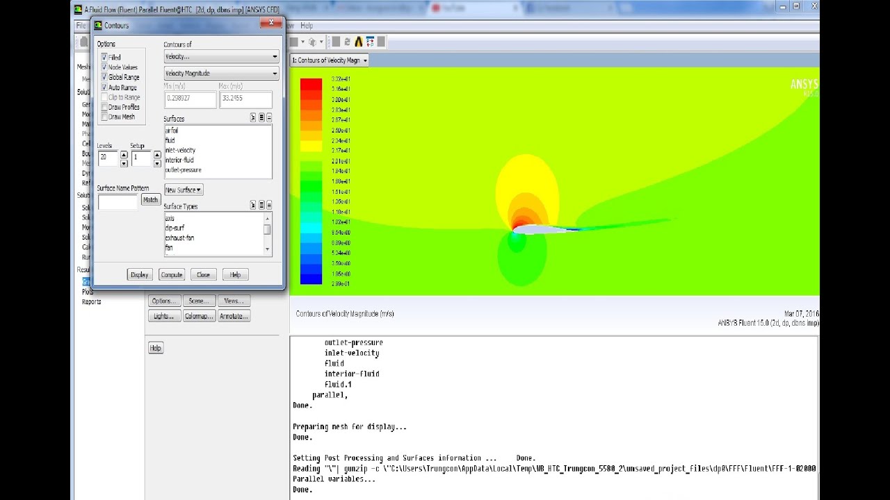 Ansys Fluent Tutorial - Flow over an airfoil