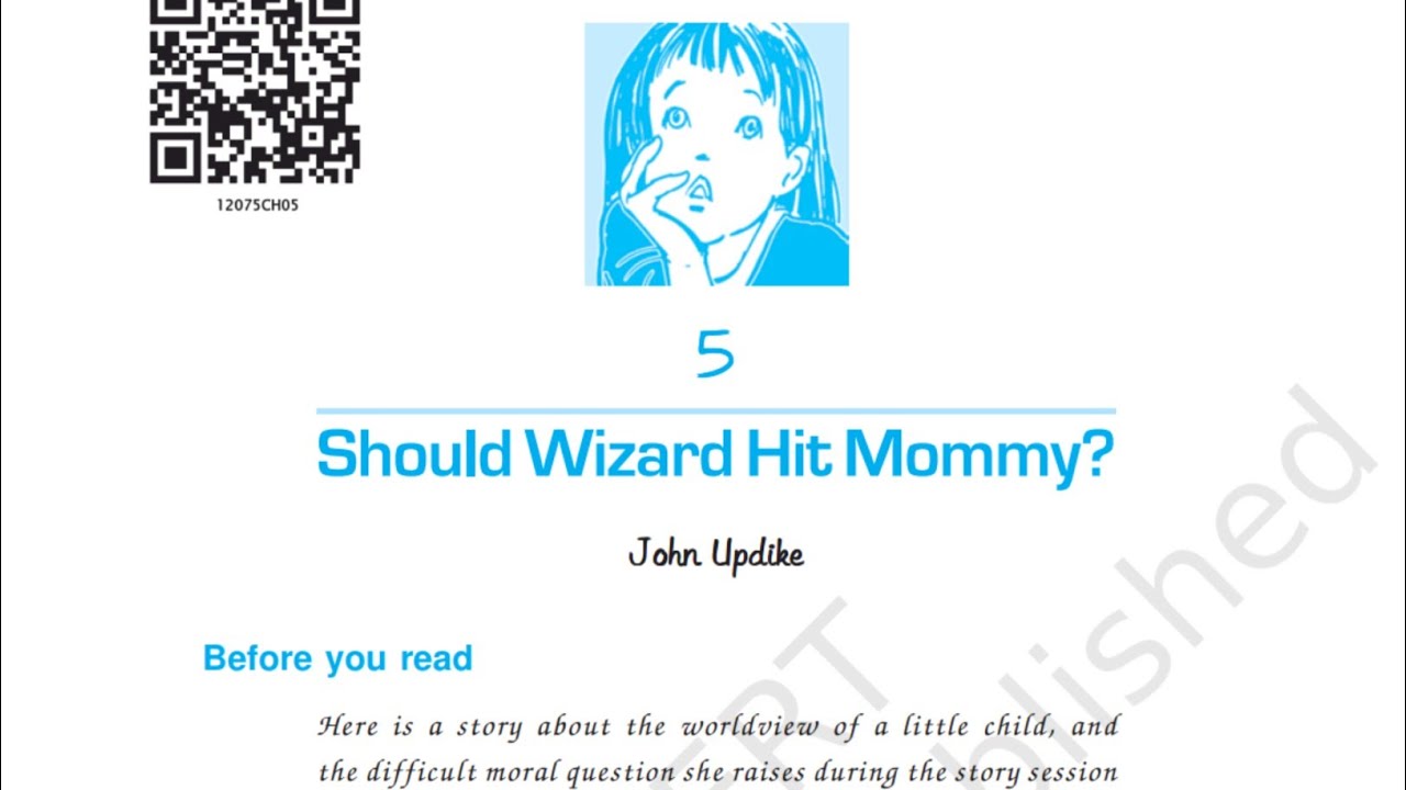 Should wizard hit mommy (vistas) line by line explanation in hindi | CBSE Class 12 English |