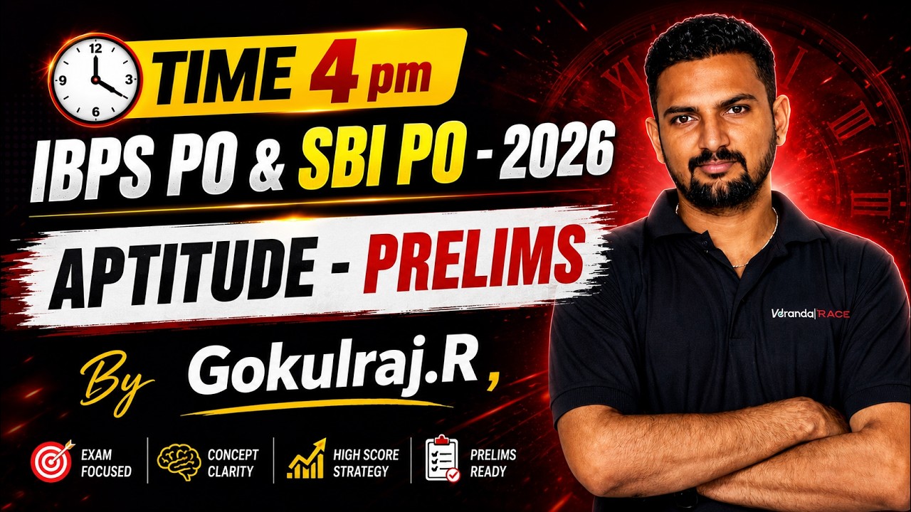 TARGET BANK EXAM | IBPS PO & SBI PO - 2026 | தட்றோம் தூக்றோம் | APTITUDE - PRELIMS| BY GOKULRAJ R