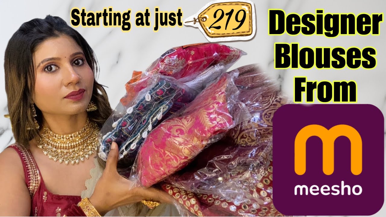 Designer blouses from Meesho | starting at just ₹219 |Indian Mom Kanchan 